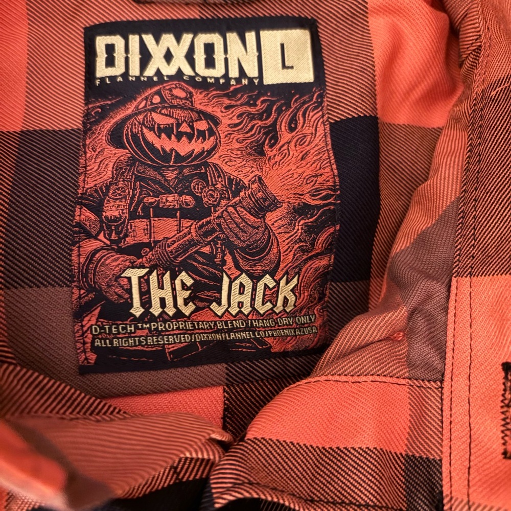 DIXXON Orange and Black Casual Button Down Shirt THE JACK